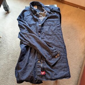 Dickies Dark Blue Denim Shirt